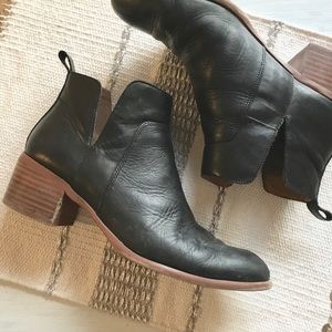 Franco Sarto Leather Chelsea Ankle Boots